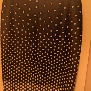 Elegant Black Polka Dot Skirt